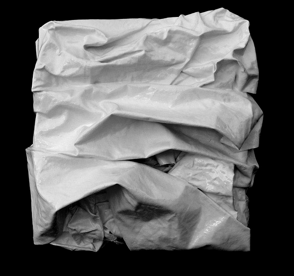 Canvascape <br> (enamel on canvas, 30cm x 30cm) <br> Private Collection