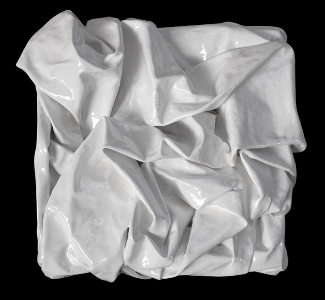 Nervous Breakthrough <br> (enamel on canvas, 30cm x 30cm) <br> Private Collection