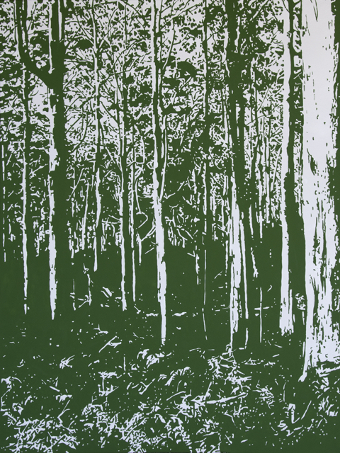 The Trees Speak <br> (acrylic on canvas, <br> 120cm x 90cm) <br>  Private Collection