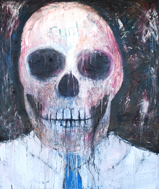 You Know Who You Are (acrylic, enamel <br> and oil on canvas, <br> 180cm x 150cm)