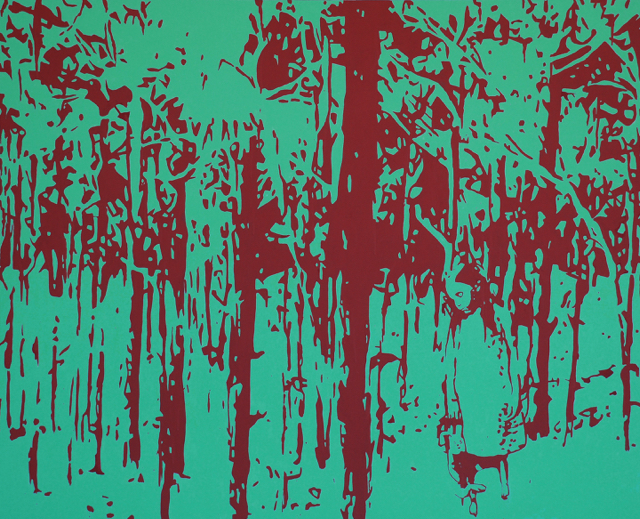 Lost <br> (acrylic on canvas, 120cm x 150cm) <br> <br> Metropolitan Regional Council Public Collection