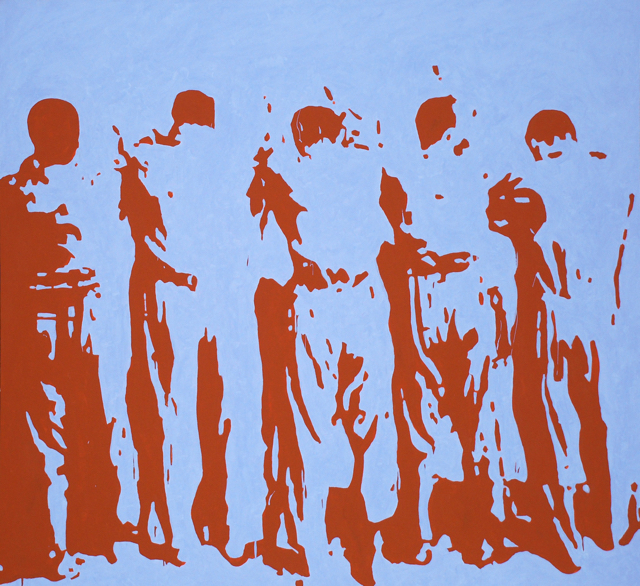 Business As Usual (acrylic on canvas, 140cm x 160cm) N/A