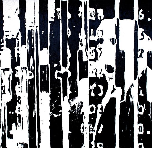 The Yawn <br> (acrylic and enamel on canvas, 160cm x 160cm)