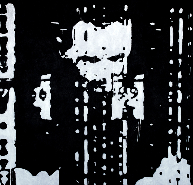 The Disciple <br> (enamel and oil on canvas, 150cm x 150cm)