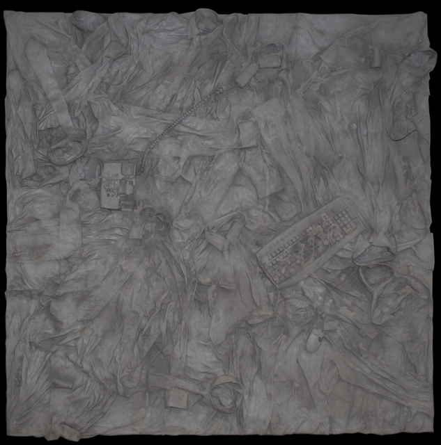 Institute<br>(office equipment and mortar on canvas,<br> 180cm x 180cm) <br> N/A