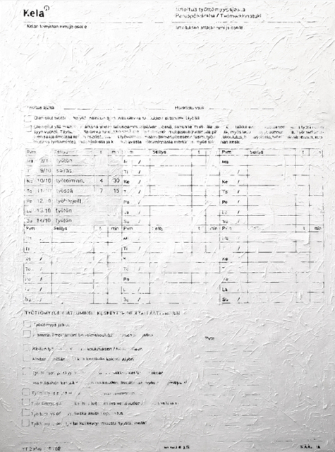 Work-dole form (oil on canvas, 190cm x 140cm) N/A