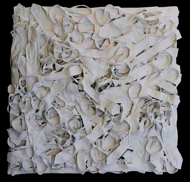 Tied<br>(enamel on ties,<br>150cm x 150cm)<br>N/A