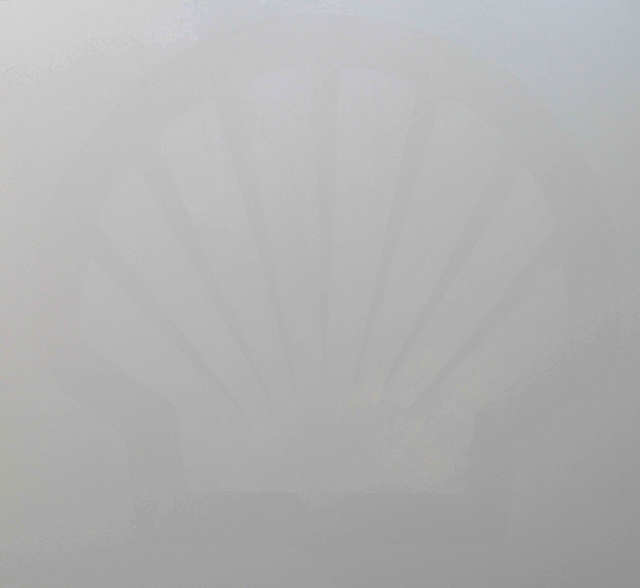 Shell<br>(enamel on canvas,<br>150cm x 150cm)<br>N/A