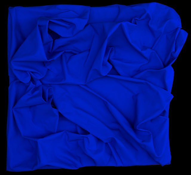 Why So Blue? <br> (acrylic on canvas, <br> 85cm x 85cm) <br> Private Collection